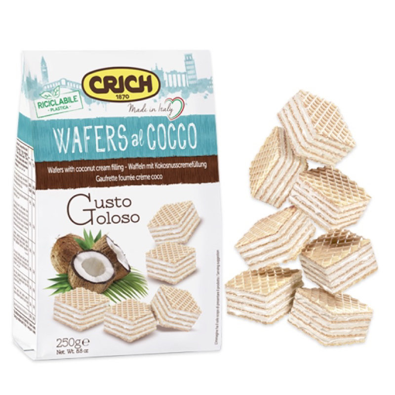 Bánh xốp ý crich waffer nhiều vị