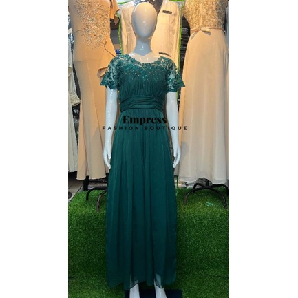 Shop Long Emerald Green Dress Online with Best Discounts and Low Prices |  Lazada Philippines