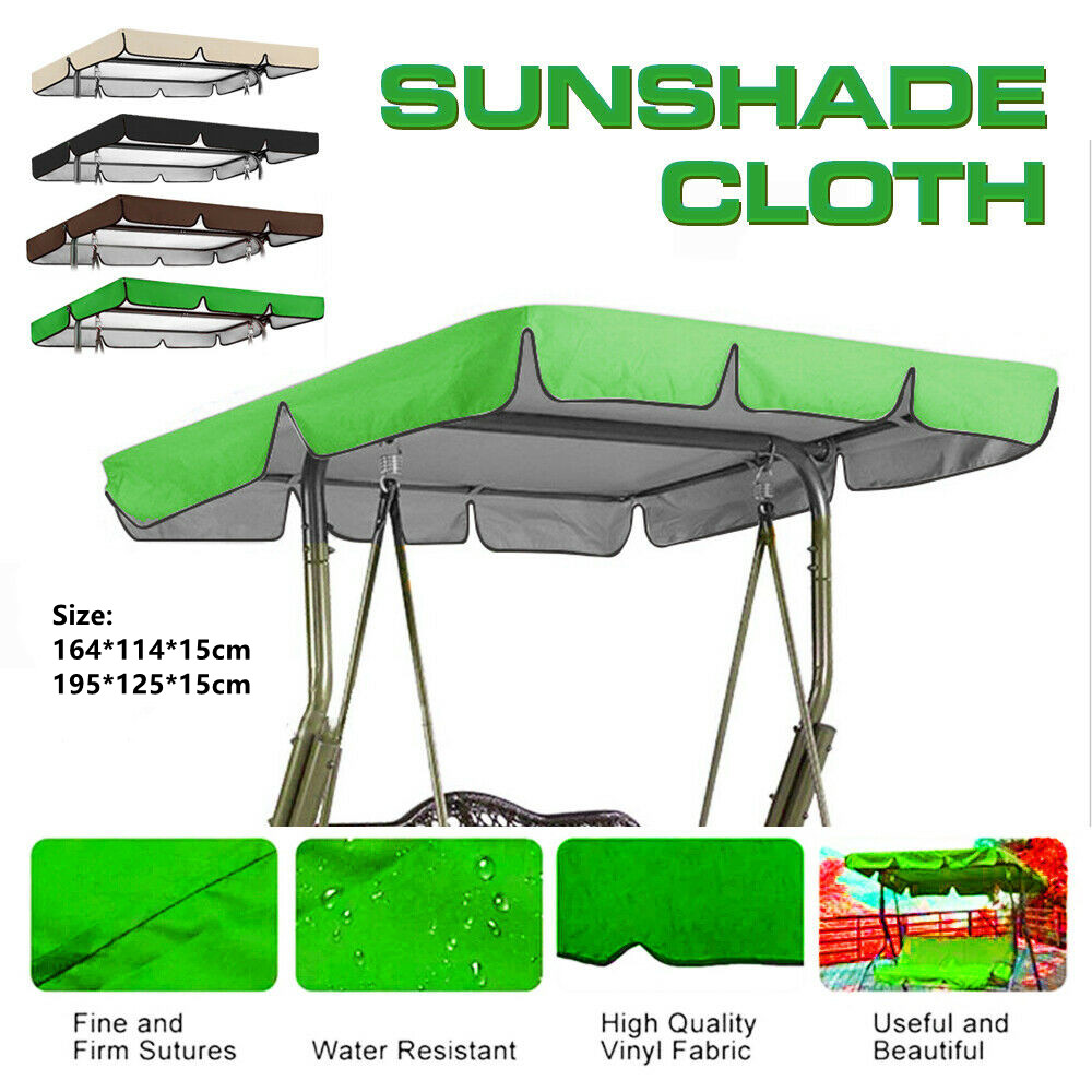 ABDOME 3 chỗ ngồi Ngoài trời Sun Shade Che phủ bụi Sợi vải Nắp tán Sân vườn xích đu