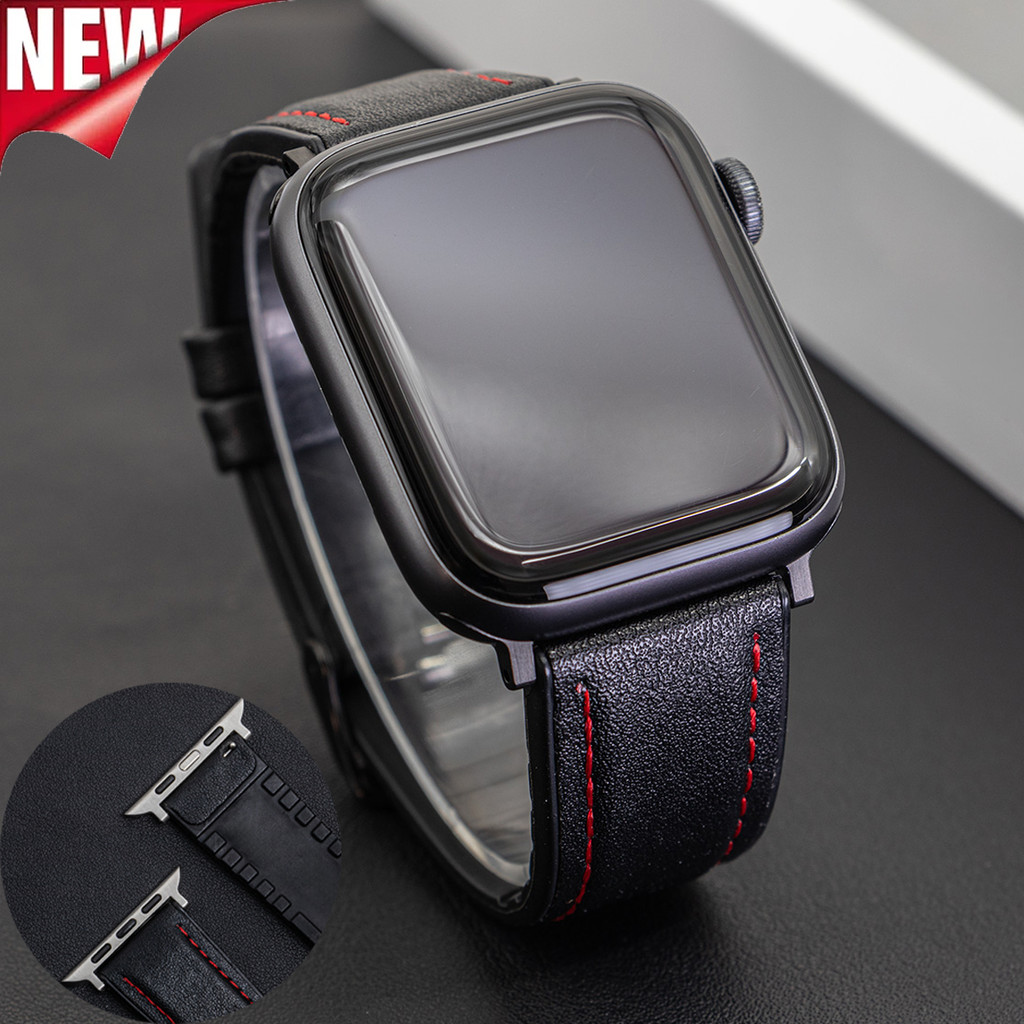 สายหนัง เข้ากันได้กับ Apple Watch Ultra 49mm 46mm 45mm 44mm 41mm 40mm 42mm 38mm Watch Series 10 9 8 7 6 5 4 SE 2 3 ราคา 83 บาท*ส่งฟรี