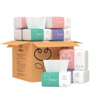 Thùng giấy ăn rút 30 gói 3 màu cao cấp Top Gia 4 lớp dày dặn mềm mịnGiấy ăn gấu trúc 300 tờ/4 lớp