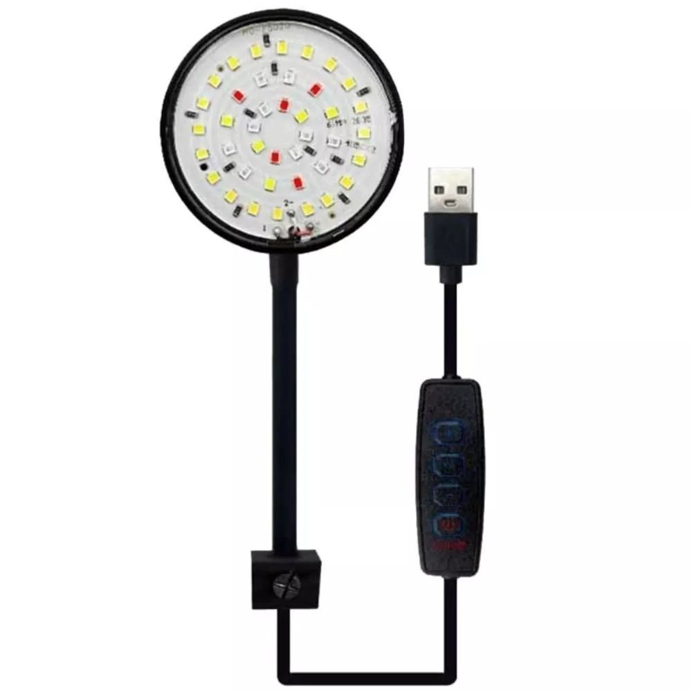 TINEMIN Led 5/7W Đèn kẹp bể cá USB Mini Đèn cây thủy sinh  Xoay 360 độ Đèn bể cá - 3