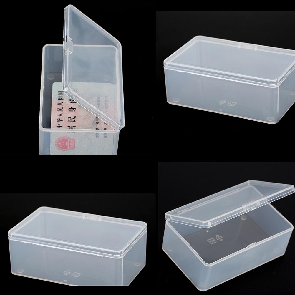 BIANZAI Vuông nhựa rõ ràng trong suốt với nắp hộp lưu trữ bộ sưu tập container trường hợp