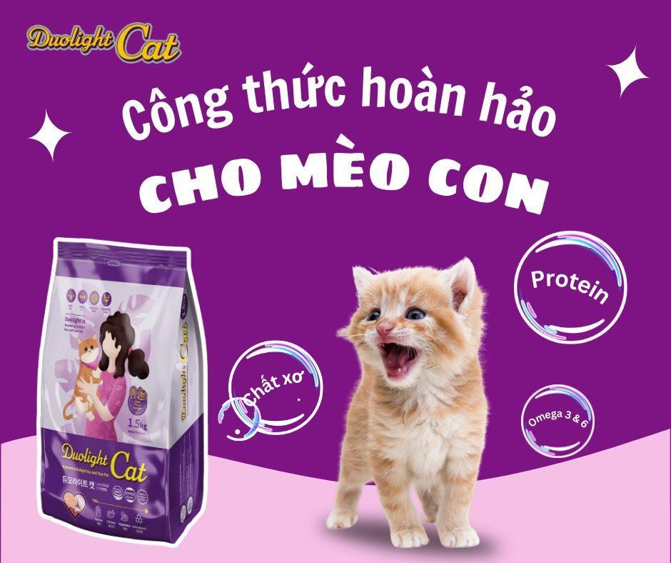 Hạt Duolight Cat Cho Mèo Túi 400g &amp; 1,5kg - Hạt Cho Mèo Duolight Cat Cho Mèo
