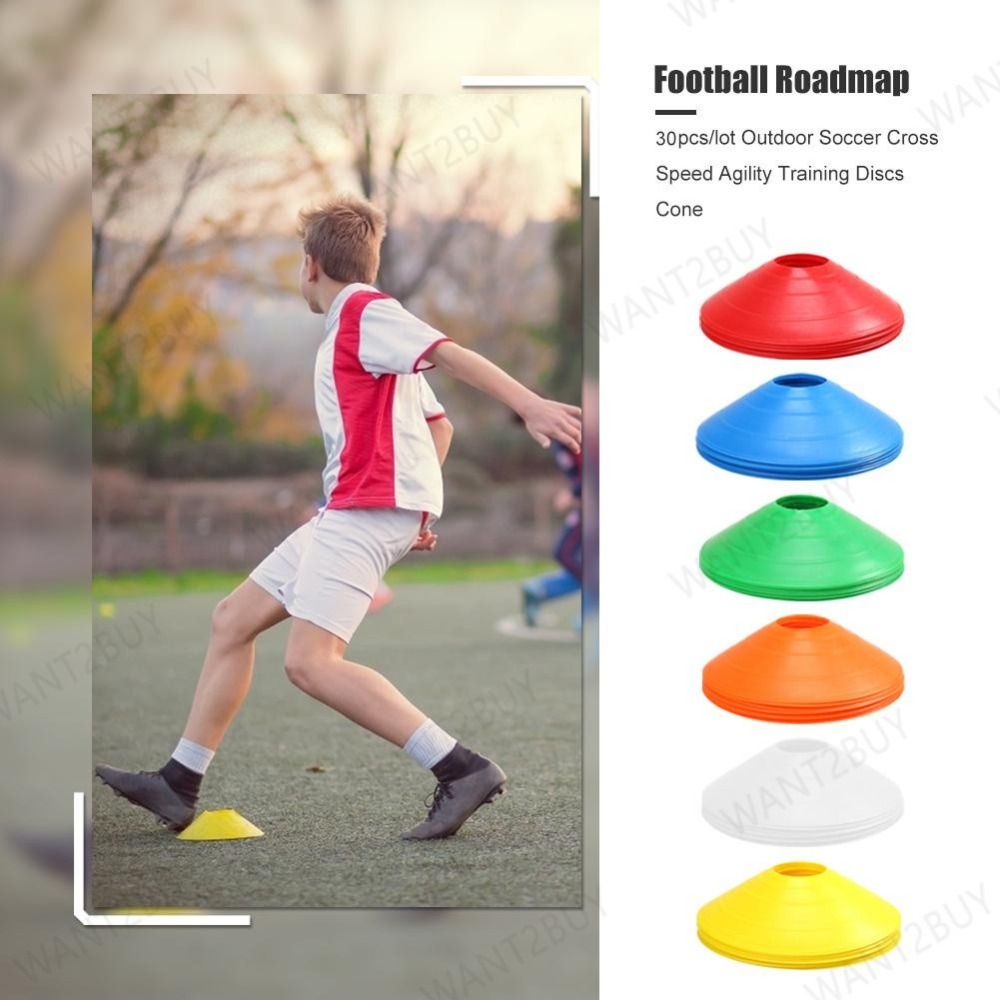 BFBFW 5 Colors Marker Cones Soft PE Football Training Sports Obstacle