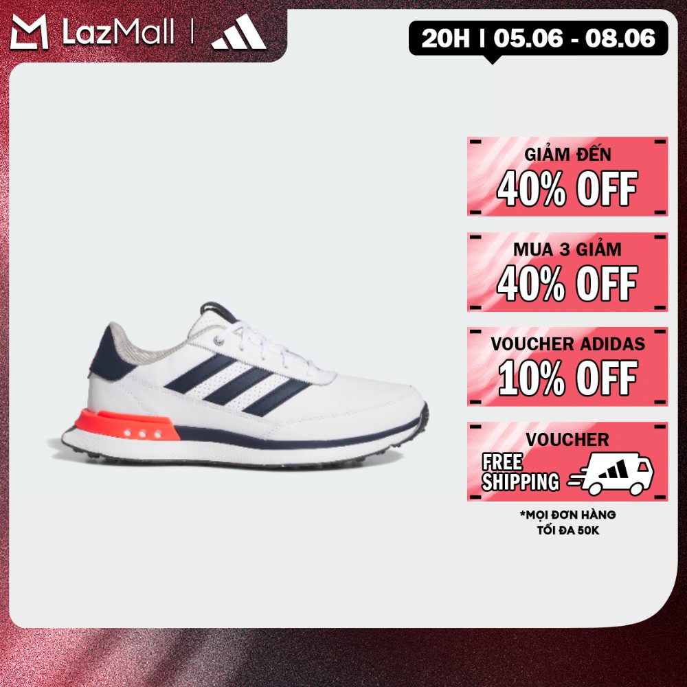 [6-8.6-MUA 3 GIẢM 30%] adidas Đánh gôn Giày Golf Da Đinh Liền S2G 24 Nam trắng IH8523