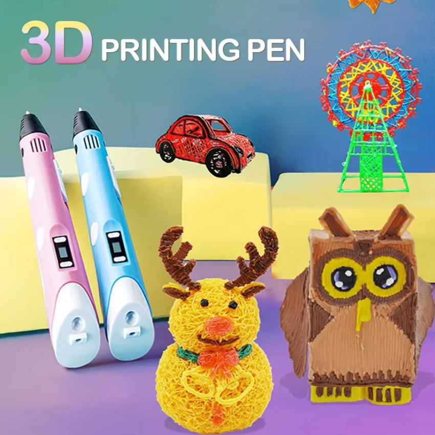 New 3D Printing Pen DIY Drawing Pens 1.75mm PLA Filament Birthday Christmas Gifts The best gift for children ราคา 205 บาท*ส่งฟรี