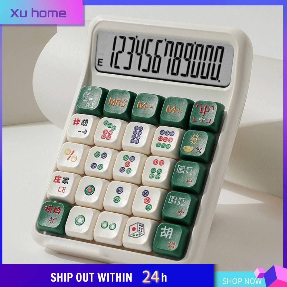 XU HOME Có thể tháo rời Máy tính âm thanh Mahjong tắt tiếng Dễ thương Nút cơ Máy tính số học Có tính thẩm mỹ cao Màn hình lớn Máy tính điện tử Trường học văn phòng tại nhà