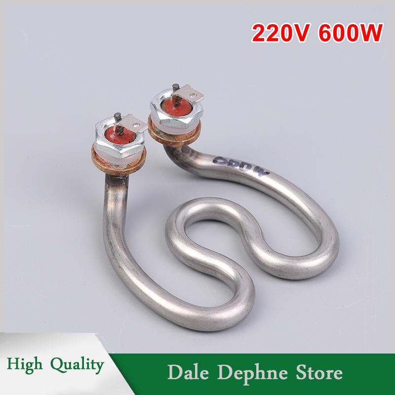 [Dale Dephne] 500W 600W 220V Ấm đun nước điện không gỉ yếu tố làm nóng móng ngựa nước điện ống nhiệt cho máy pha cà phê - 2