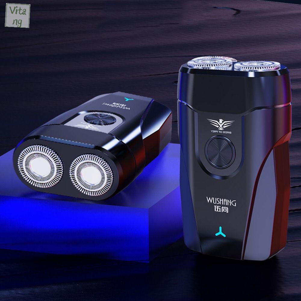 VITANG Đầu đôi Máy cạo râu điện cho nam mini Từ tính Dụng cụ tẩy lông  Nhỏ gọn Thoải mái Máy cắt râu Cha