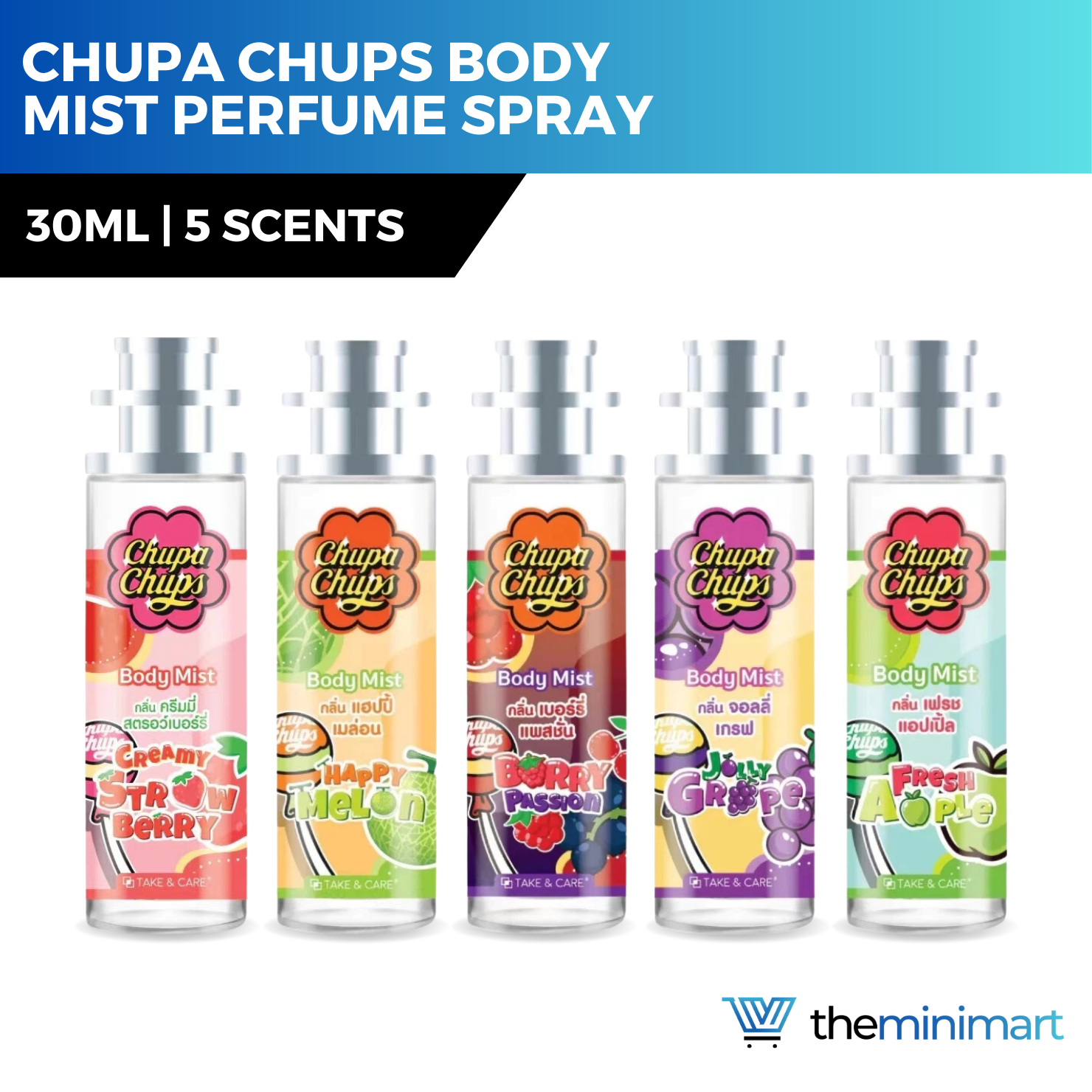 Chupa Chups Body Mist Perfume Spray - Sweet Candy Scent Long-Lasting &  Refreshing Fragrance