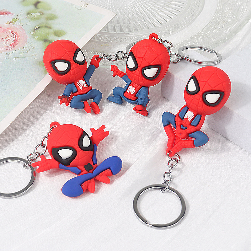 iJieHongShang Cartoon Spider Man Marvel Doll Avengers Pendant Gift Children's School Pencil Bag Keychain Banners, Streamers & Confetti