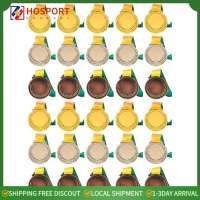 【HOSPORT】10/30Pcs Gold/Silver/Bronze Medal Award Medals with Neck Ribbon Students Rewards 5.2cm Metal Winner Medals for Sports Games