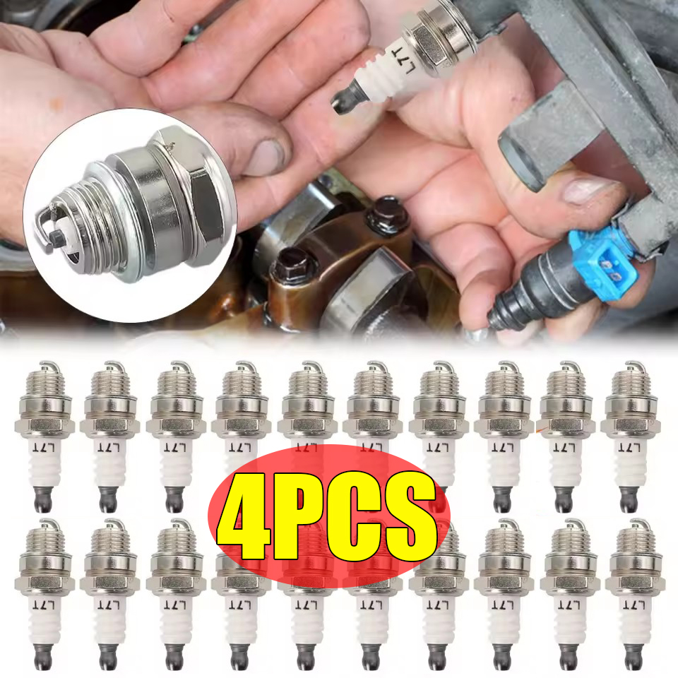 4 cái L7T bugi đánh lửa linh kiện động cơ phổ tiêu chuẩn nhỏ Máy phát điện vườn phụ kiện dụng cụ điện cưa bugi đánh lửa