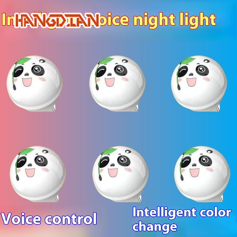 HANGDIAN Smart Voice Control LED Night Light for Home Bedroom with Color Changing ราคา 24 บาท*ส่งฟรี