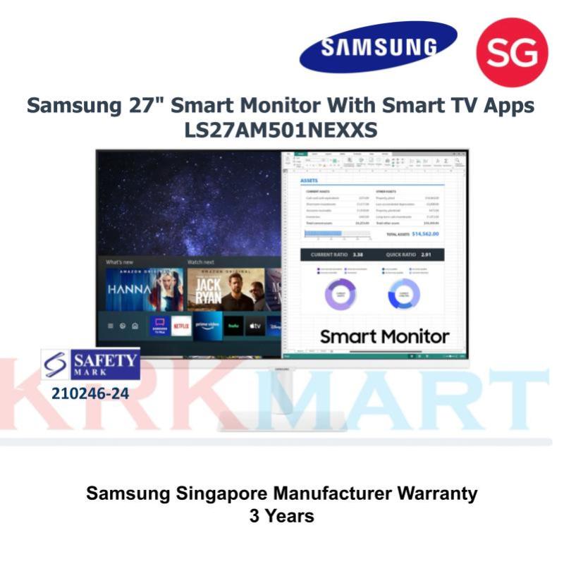 Samsung 27 Smart Monitor With Smart TV Apps - LS27AM501NEXXS Singapore