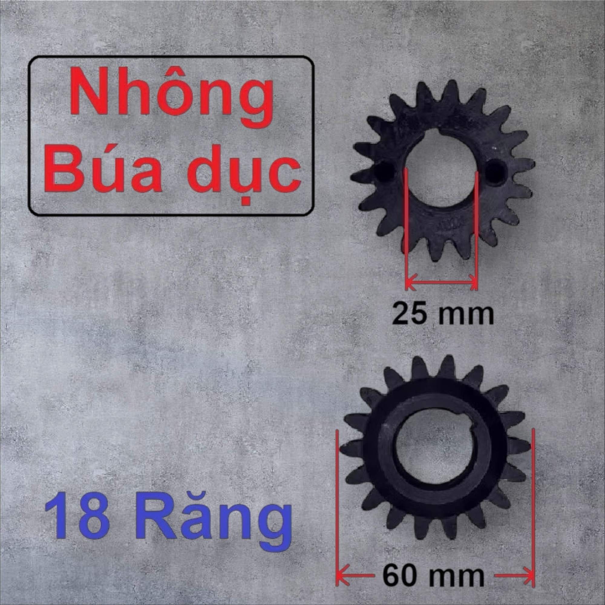 Bánh răng máy nổ máy dầu Diesel D12-D30