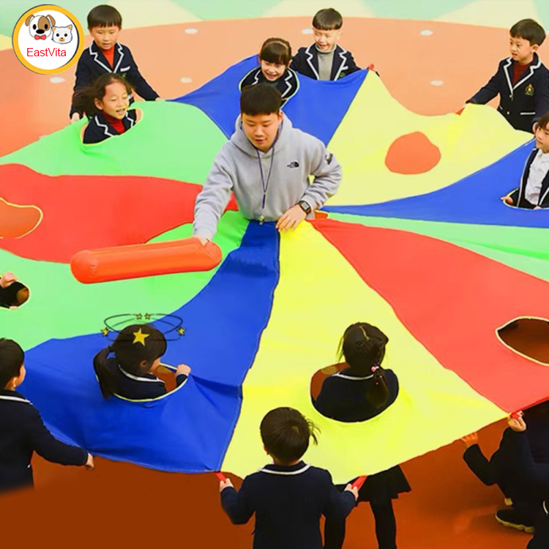 9 Holes Umbrella Parachute Mole Game For Kids Whack a Mole Activities Toys Umbrella Parachute Playset For Kindergarten Outdoors ราคา 349 บาท*ส่งฟรี