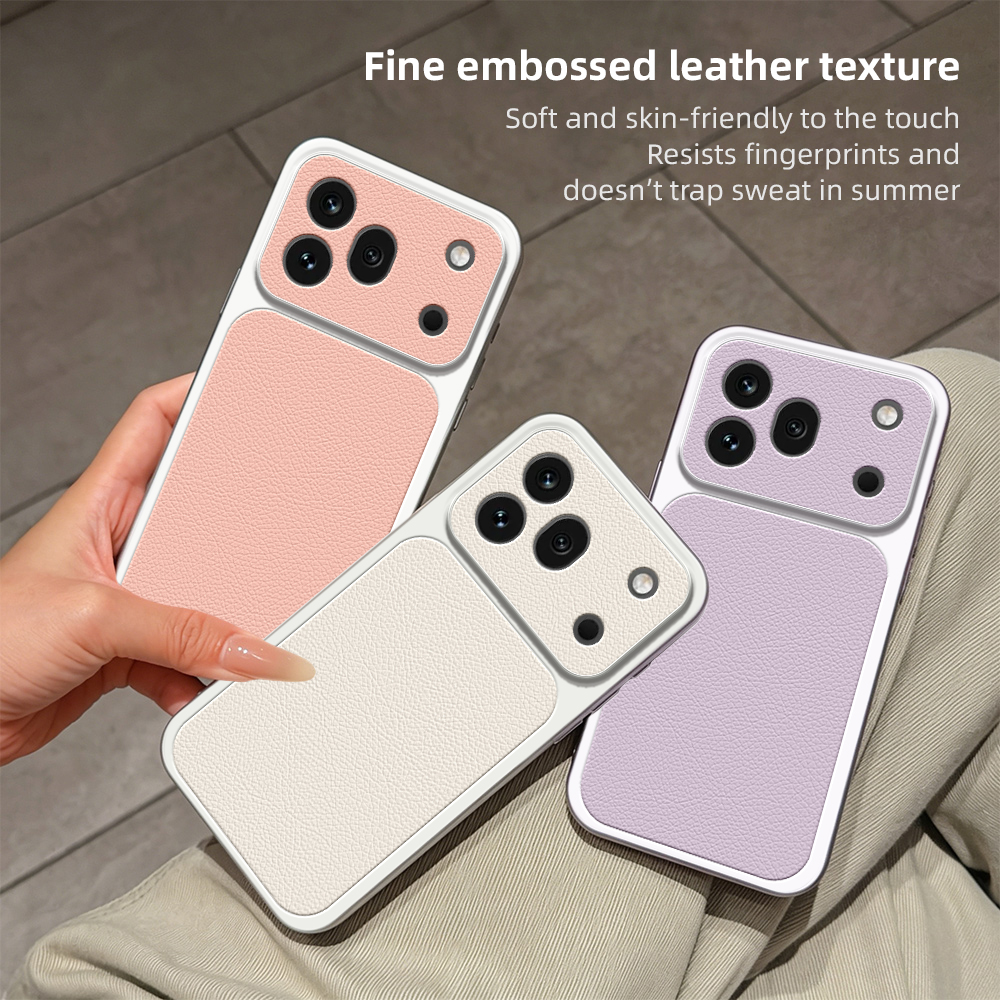 Phone Case For Honor 600 500 Pro Coque Candy PU Lambskin Camera Protection Soft Back Cover For Honor 400 Pro
