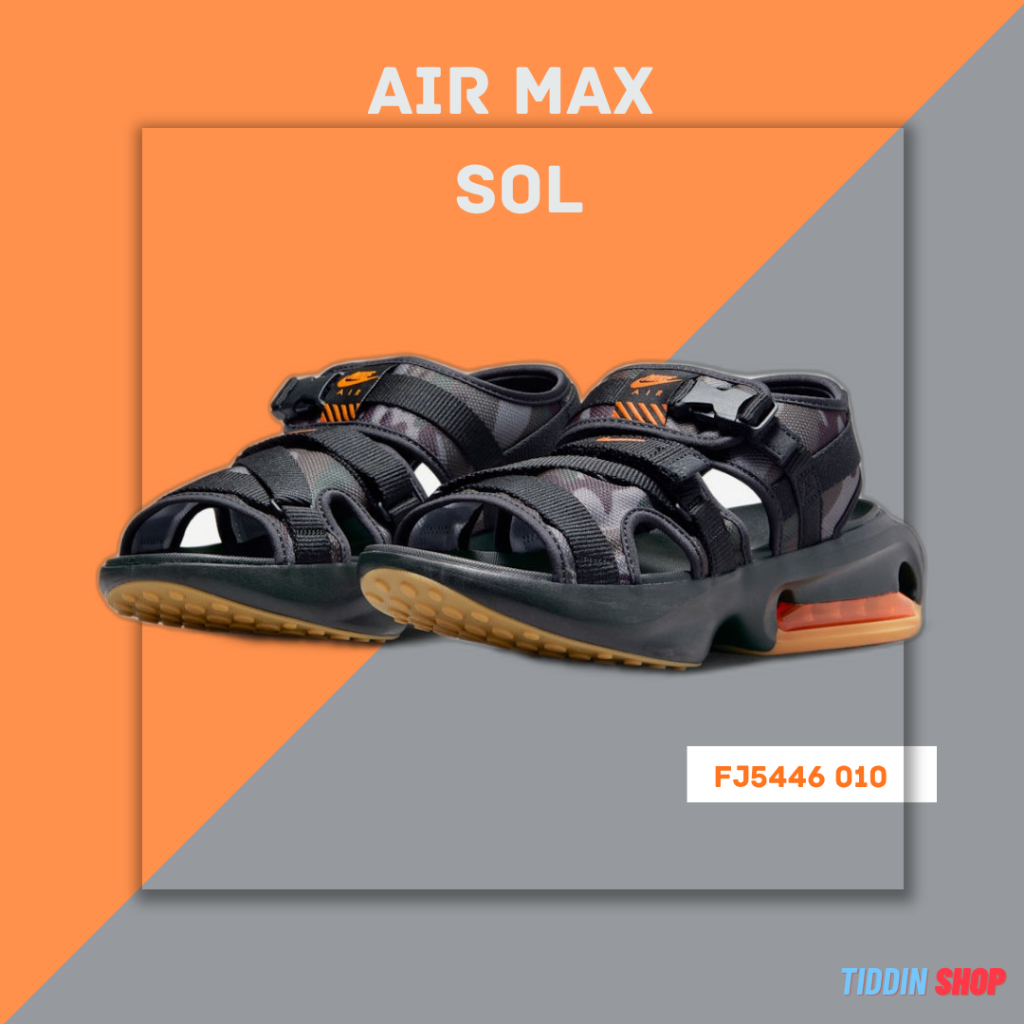 รองเท้าแตะรัดส้น Nike Air Max Sol Sandal [ลิขสิทธิ์แท้ Thailand][รหัส FJ5446 010 ] ราคา 2,290 บาท*ส่งฟรี