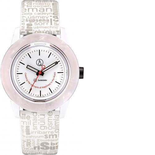 Citizen Q & Q Smilesolar Asetat 10 ATM Tahan Air Putih RP25-001