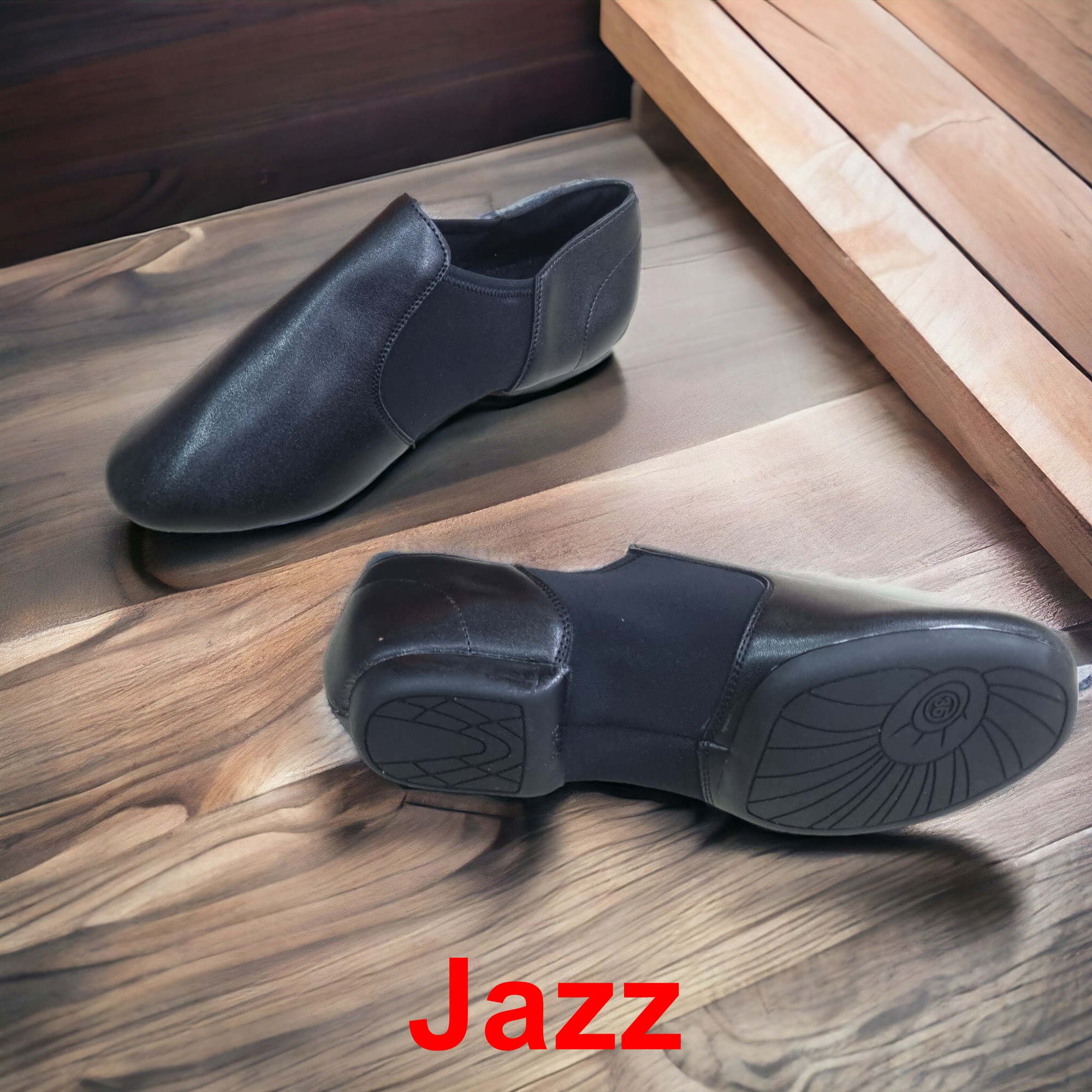 Giày Khiêu Vũ Dancesport Jazz Múa Bale (Jazz) - Đen Bóng