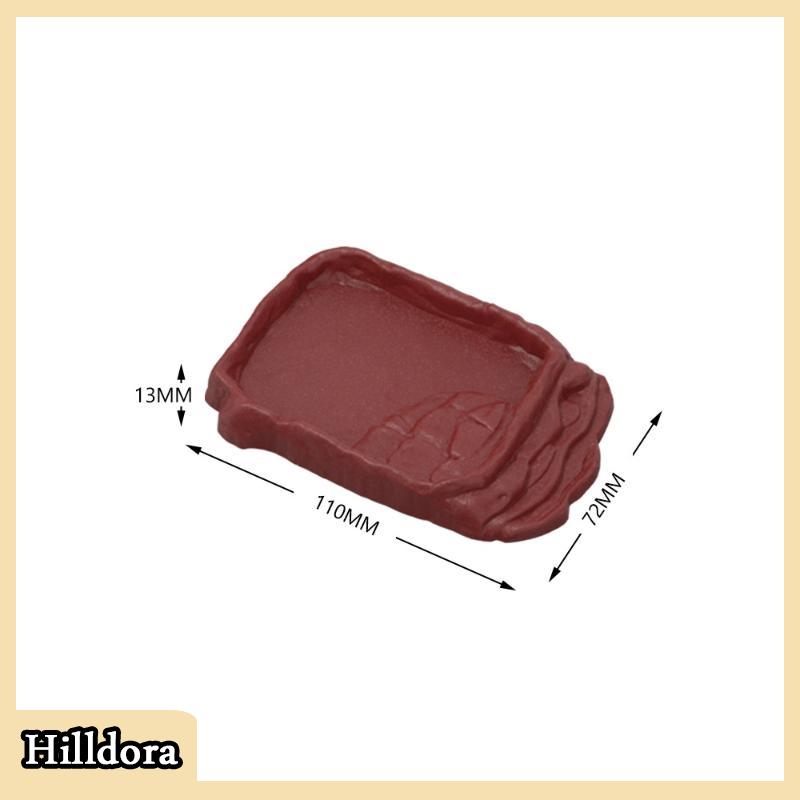 [Hilldora] Loài bò sát món ăn nước với chống trượt giả đá thang thực phẩm bát nước cho rùa thằn lằn tắc kè nhỏ vật nuôi cung cấp - 7