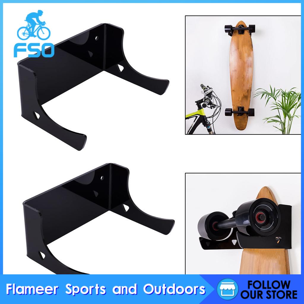 Flameer 1 Pair Skateboard Wall Hanger Holder Longboard Display Rack for