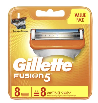 Gillette Fusion Cartridges (Pack of 8)