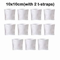 NUBE 10/50Pcs Thickened Faucet Filter Cotton Universal Anti-splash Tap Water Filter Bag  with T-strap Faucet Filter for Filters Tap Water Cement Sand Rust Scale and Other Impurities