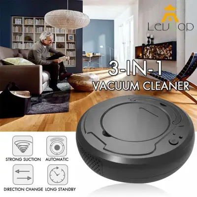 LEVTOP 3-in-1 Auto Cleaning Robot Rechargeable Vacuum Cleaner Smart Sweeping Robot USB Floor Dirt Dust Hair Automatic Cleaner