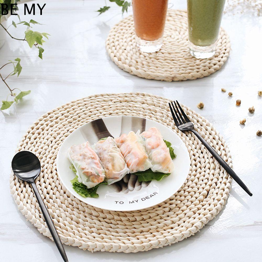 BE MY Mug Coaster Dệt Soong Pad Dày lên Tấm lót bàn Tấm cách nhiệt Gia treo nôi Vị trí đặt trên bàn tách trà