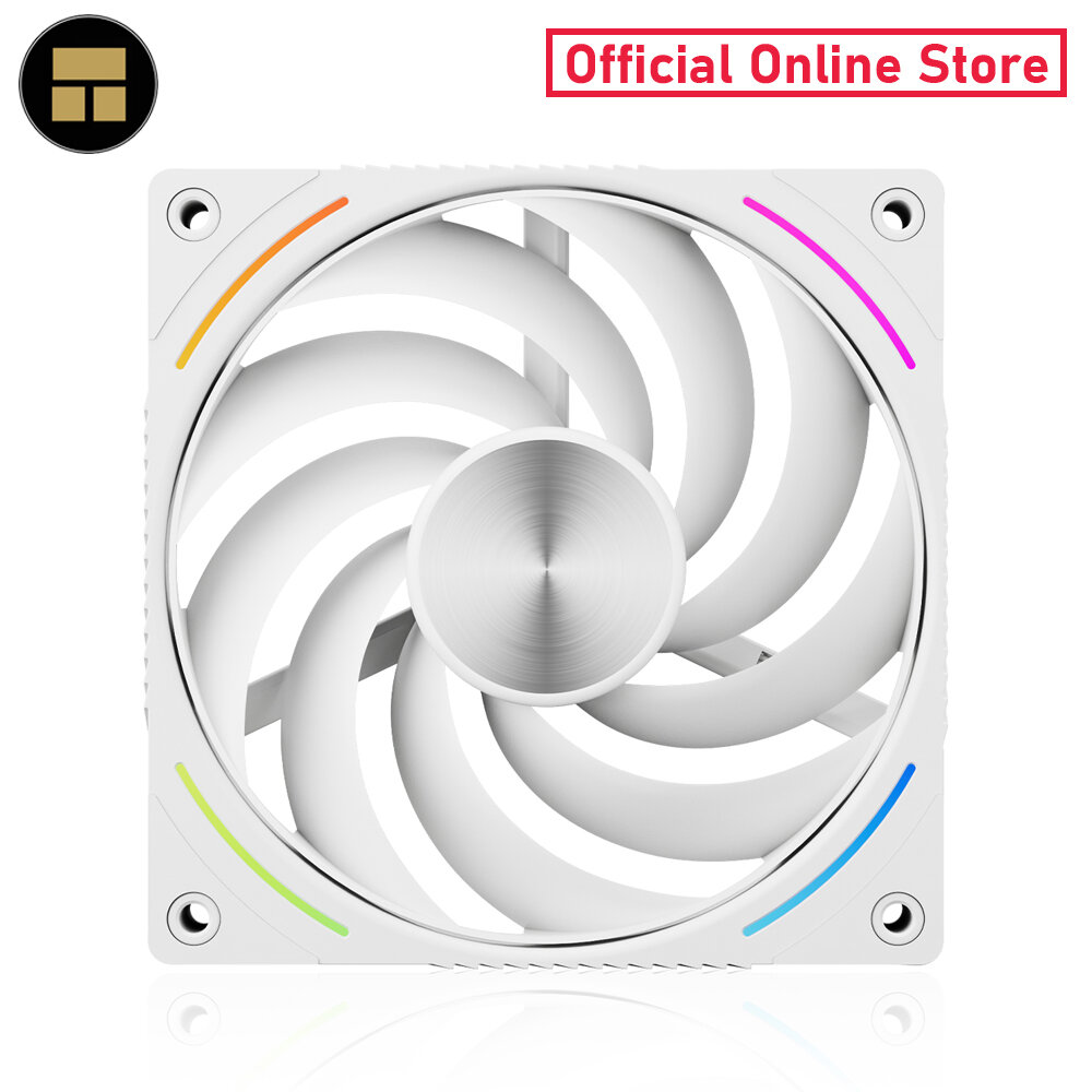 THERMALRIGHT TL-K12W-X28-R9 PC Fan A-RGB 9-BLADES WHITE 2400 RPM (size 120 mm.) ราคา 910 บาท*ส่งฟรี