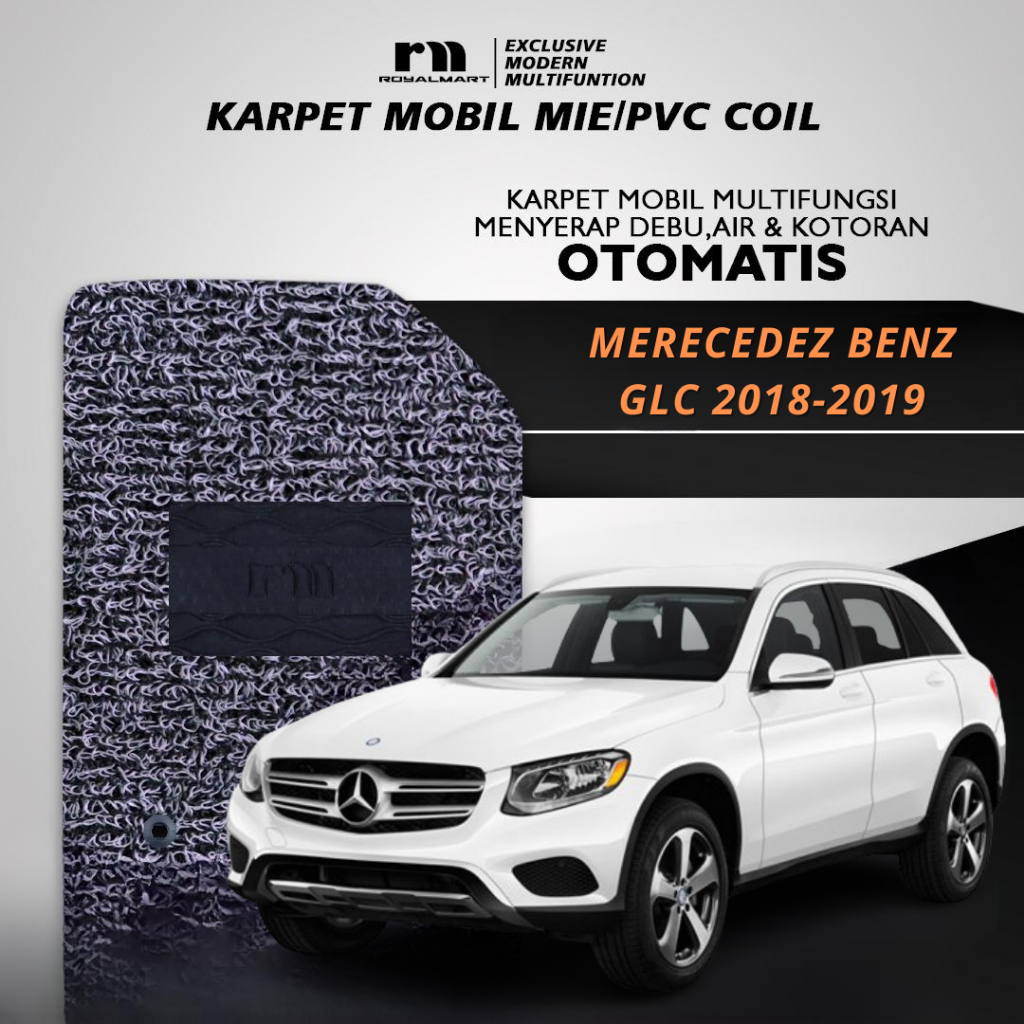 Royal Mart - Karpet Mobil MERECEDEZ BENZ GLC 2018-2019 NON BAGASI 2 WARNA/Carpet Mie Bihun Premium Keset PVC Anti Slip Aksesoris Interior Mobil Harga 1,446,074 rupiah*Gratis Ongkir