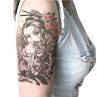 Tato Temporer LC-834 WANITA CANTIK Tatto Temporary DADA PUNGGUNG size 21x15cm TATTOO BASIC