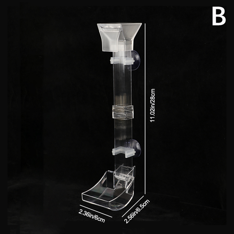 [JIESHENG] Flash Sale Bộ ống cho ăn trong suốt cho bể cá, dụng cụ cho tôm ăn bằng acrylic, hộp đựng thức ăn, phụ kiện và công cụ cho bể cá - 2