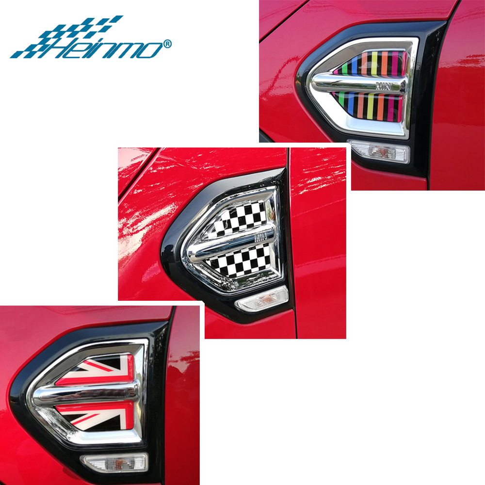 【Sell-Well】 Car Side Fender Cap Cover Housing Sticker Decal For Mini Cooper F60 Styling Decoration A