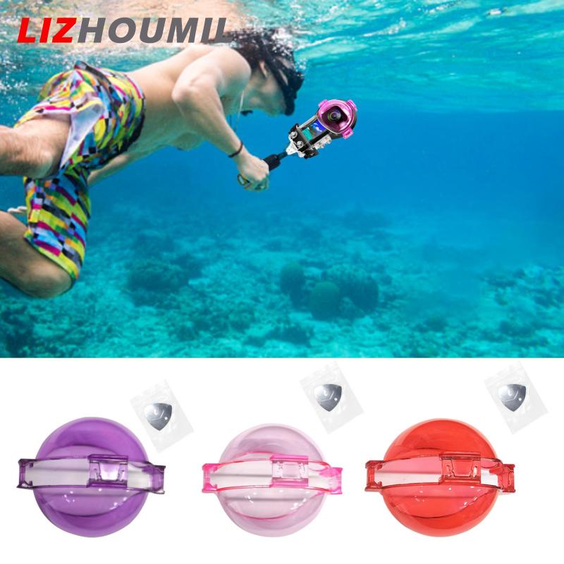 LIZHOUMIL ABS Camera Lens Diving Filter Waterproof Shell Filters Accessories Red/Pink/Purple Filter Compatible For Insta 360 X3 Camera ราคา 223 บาท*ส่งฟรี