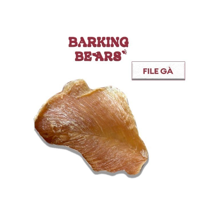 [Barking Bears] Gói 50gr - 250gr Phi Lê Gà Sấy Mềm Ức Gà Sấy Giàu Đạm Dinh Dưỡng Bánh Thưởng Treat Gà Sấy Cho Chó Mèo