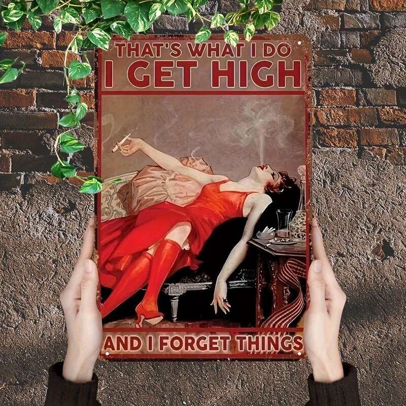 Tranh nghệ thuật tường retro hài hước phong cách Victoria 2D - Đó là những gì tôi làm, tôi đứng cao