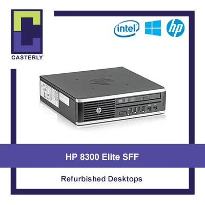 [Refurbished] HP 8300 Elite Dkestop PC / Intel Pentium / 4GB Ram / 180GB SSD/ Windows 10
