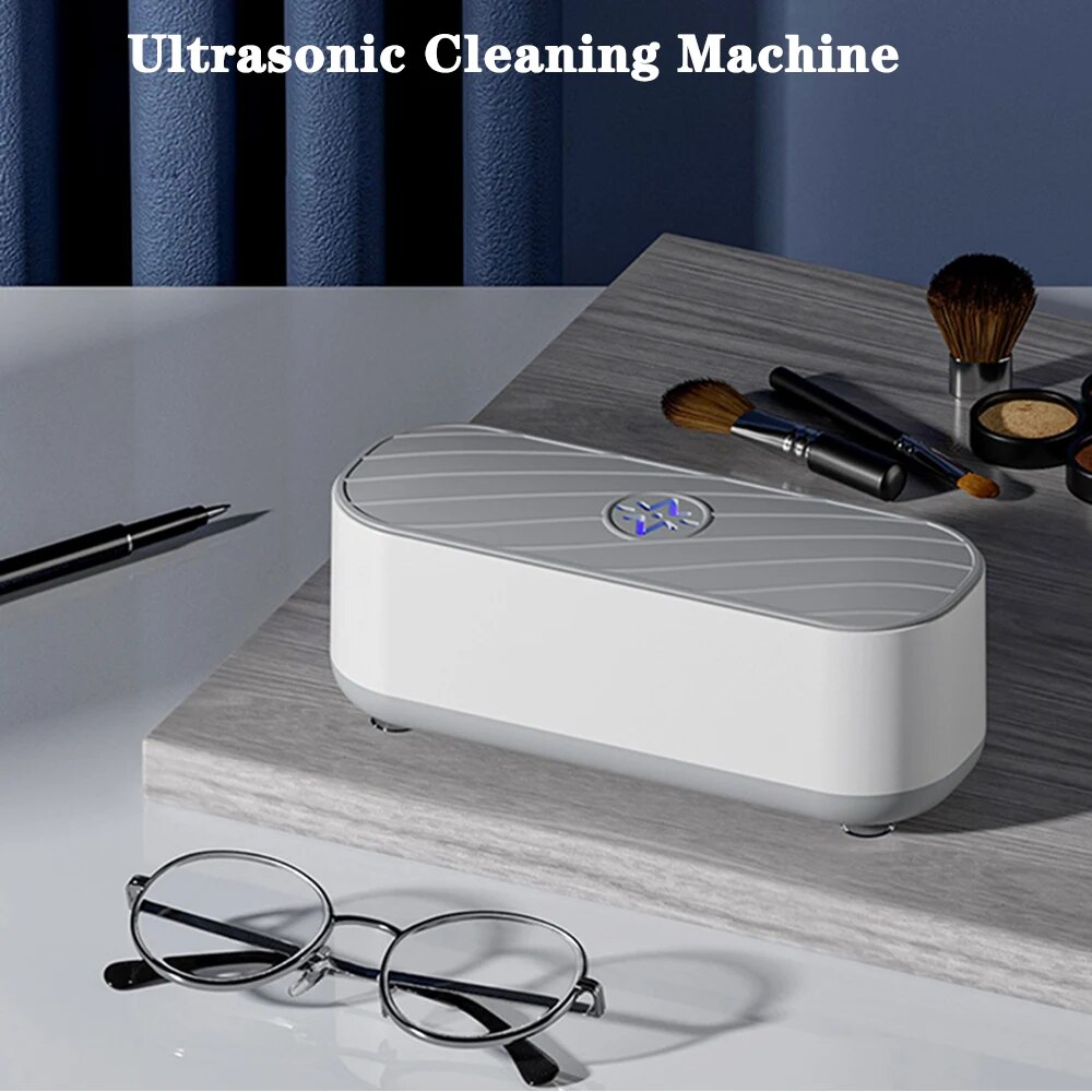 Xách tay chất lau kính đồng hồ trang sức cọ trang điểm Vòng cổ Mini máy giặt rung siêu âm Máy rửa làm sạch