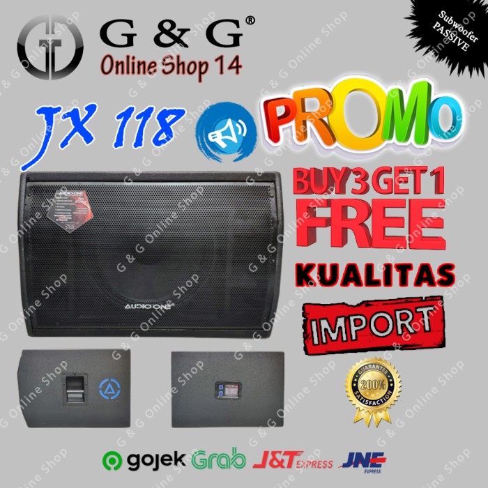 SUBWOOFER PASSIVE 18 INCH - SUBWOOFER LAPANGAN -AUDIO ONE JX 118 Giá 8,247,000 Đồng*Miễn phí vận chuyển