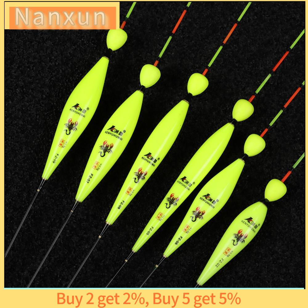 NWSJ Câu cá ban ngày Ống trượt Phao tấn công Floats Bobbers Chỉ báo Thuyền cá Hạt bắt mắt