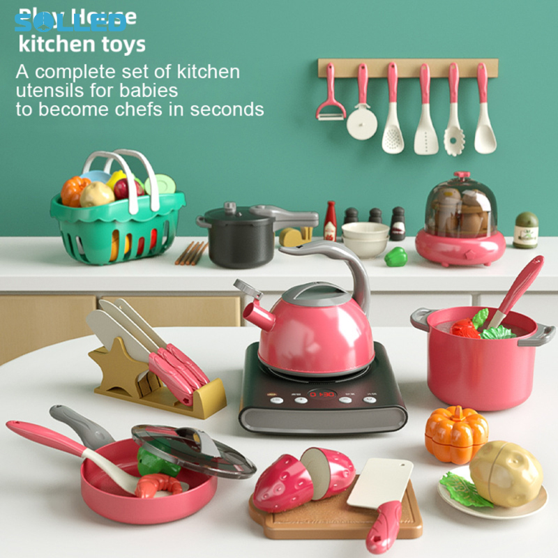 21pcs/31pcs Play Kitchen Accessories Toy For Kids Play Food Sets Pretend Play Kitchen Toys Set For Boys Girls Birthday Gifts ราคา 436 บาท*ส่งฟรี