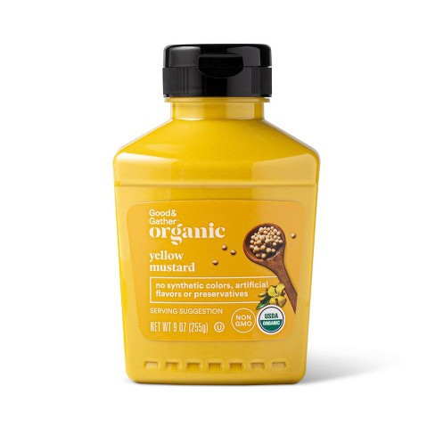 MÙ TẠT VÀNG ORGANIC Good & Gather Yellow Mustard, NonGMO, 255g (oz) - SẢN PHẨM RẤT ĐƯỢC ƯA CHUỘNG TRÊN THỊ TRƯỜNG KHÁCH YÊU TRẢI NGHIỆM THỬ NHÉ SẢN PHẨM TỐT, MONG ĐƯỢC ỦNG HỘ VÀ ĐÁNH GIÁ