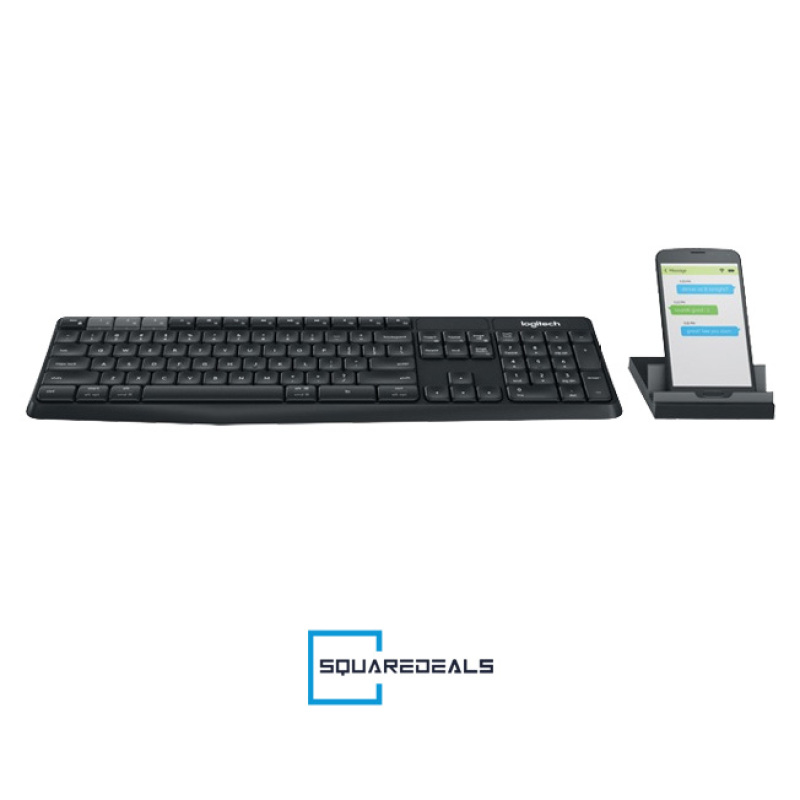 Logitech K375s Multi Device Wireless Keyboard and Phone Stand Combo Black Singapore