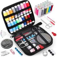 Sewing Kits Stitching Embroidery Craft Needles Tools Travel Box Portable 85Pcs/Set