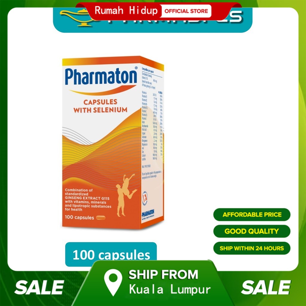 Pharmaton 100 Capsules - Complément Ginseng Pour énergie Et Bien-être Général