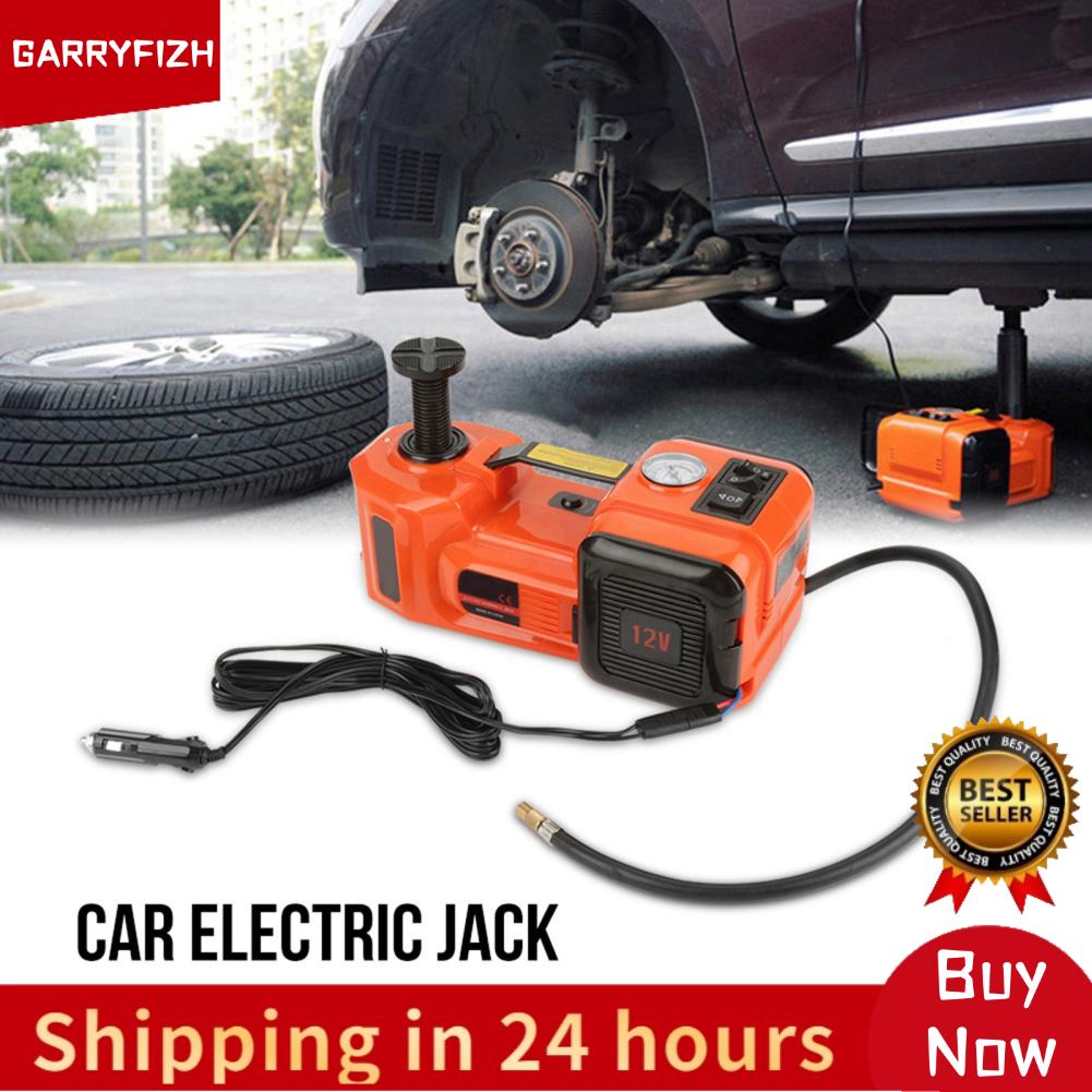 GARRYFIZH แจ็คไฟฟ้ารถยนต์ 5T แจ็คไฮดรอลิก 12V 13A 150W 3 ฟังก์ชั่นส่องสว่างพองไฟฟ้ารถชั้นแจ็คชุดสำหรับเปลี่ยนยางและเปลี่ยน ราคา 6,145 บาท*ส่งฟรี